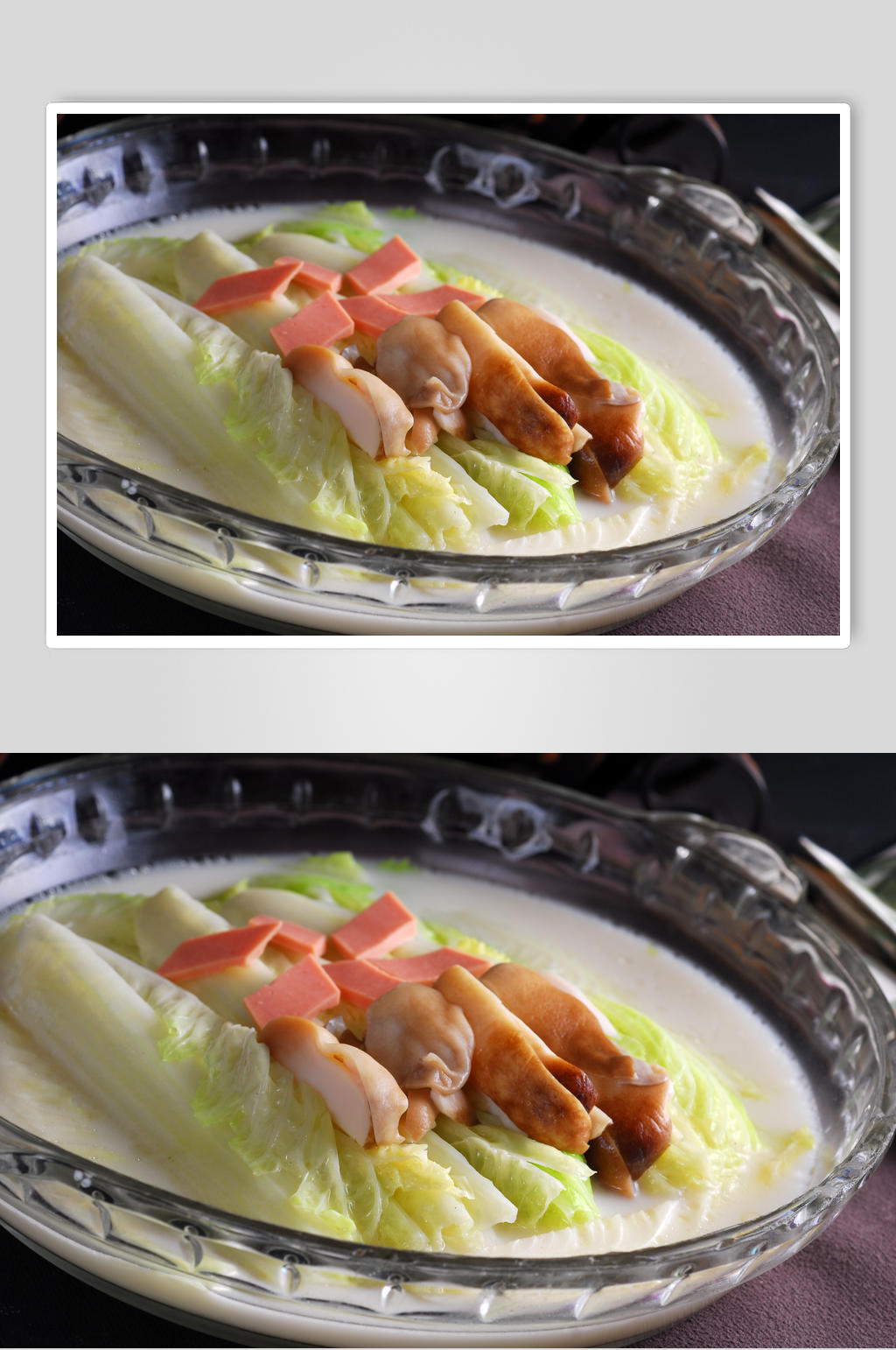 上汤菜心素材