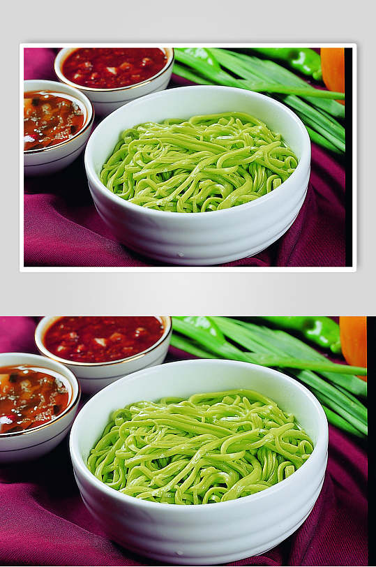 菠菜面美食图片