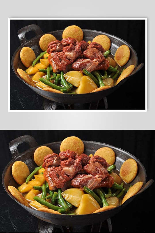 铁锅排骨-众图网