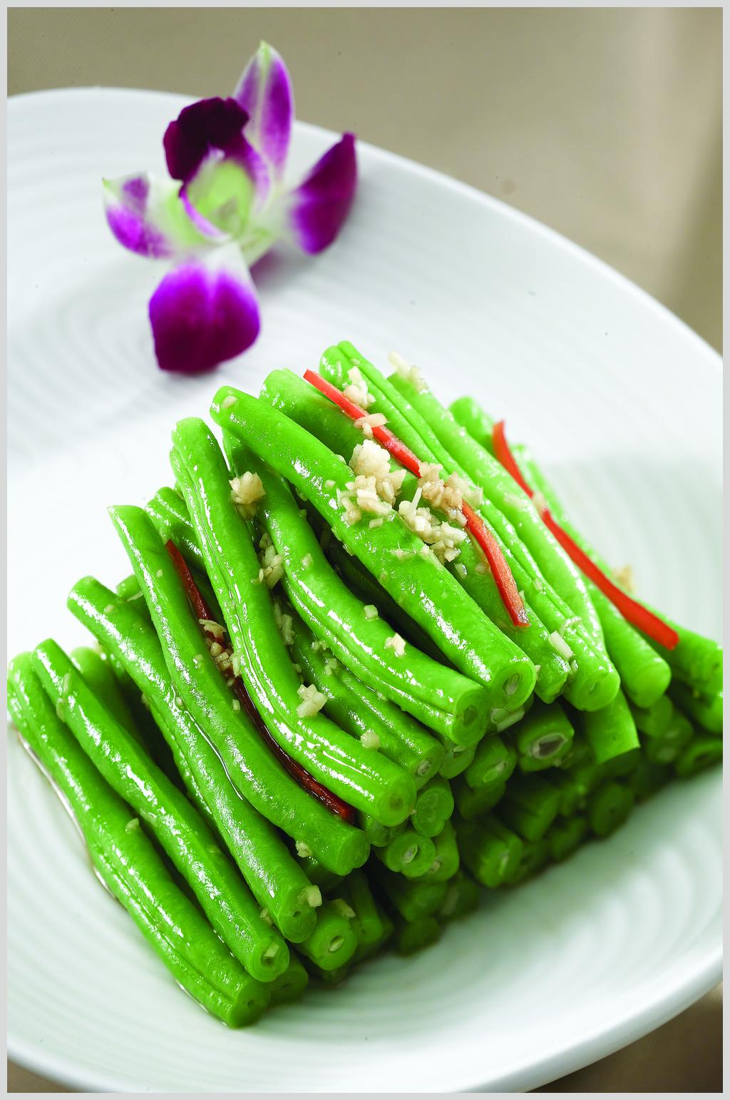 蒜香豆角素材