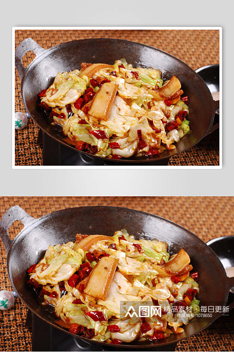 干锅包菜高清精美餐饮美食摄影图片素材