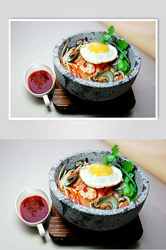 海鲜石锅高清美食图片