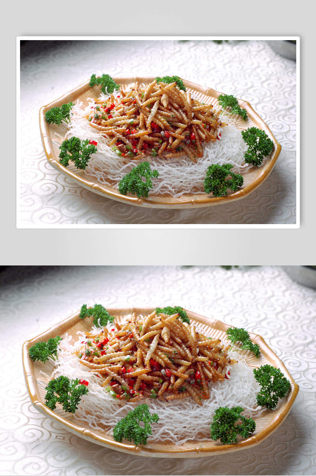 盘丝蚕蛹素材