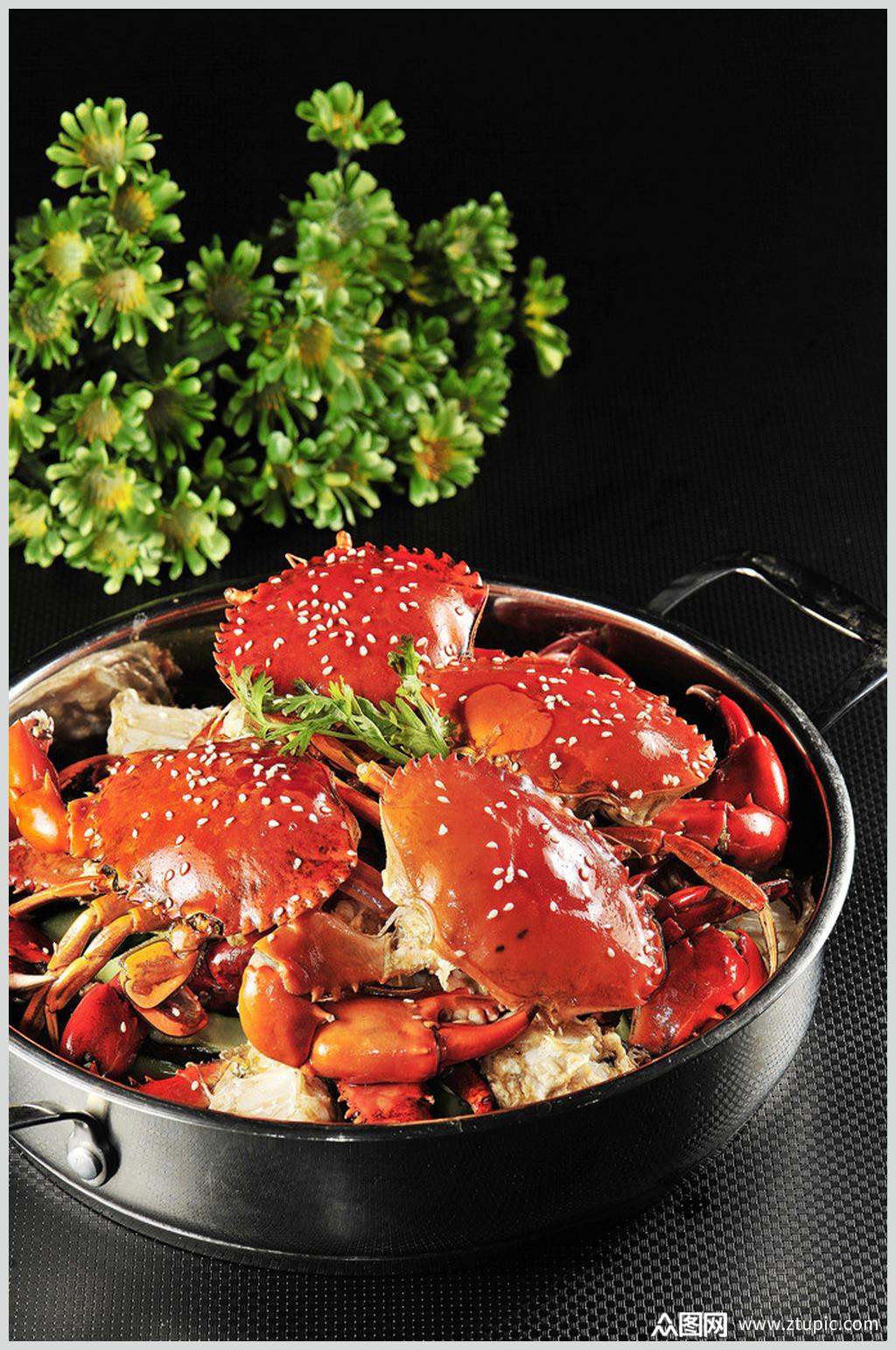 高清青蟹美食素材