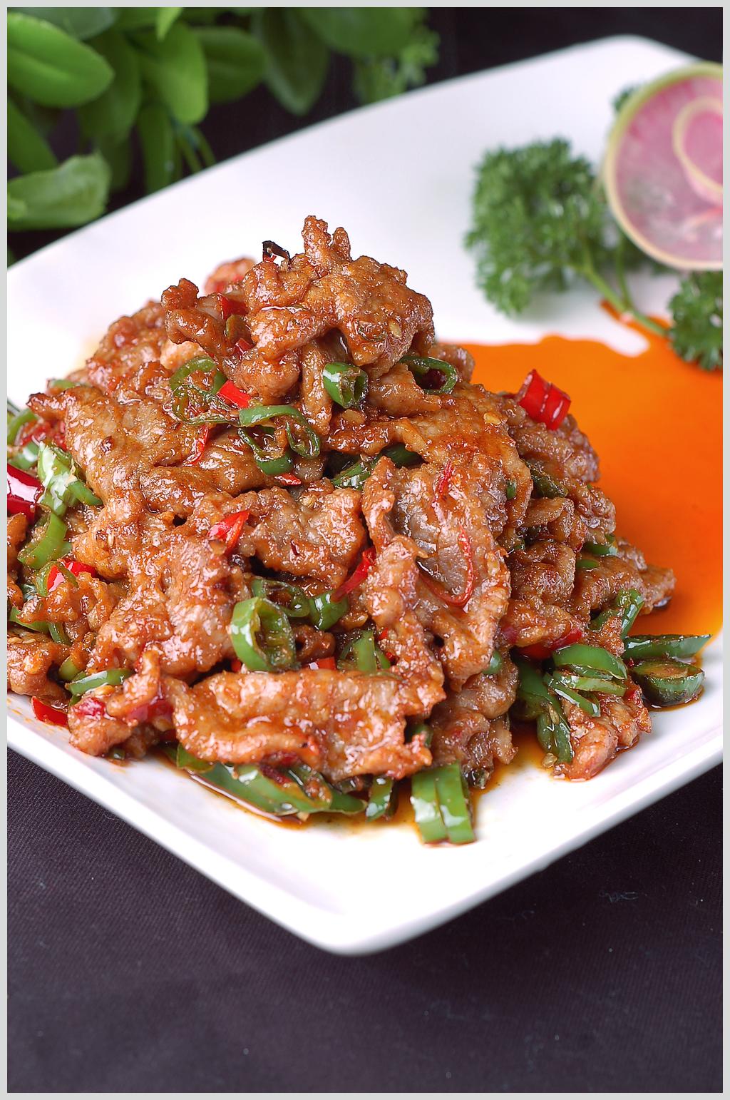 小炒牛肉素材