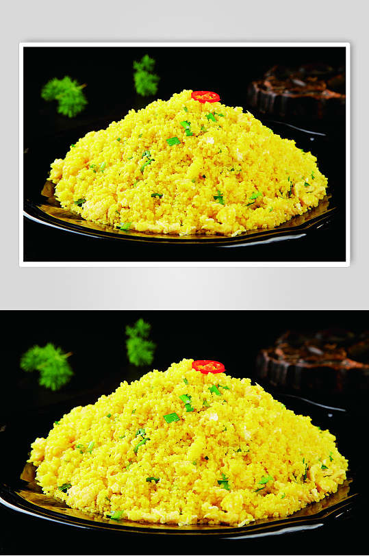 小米豆渣炒鸡蛋