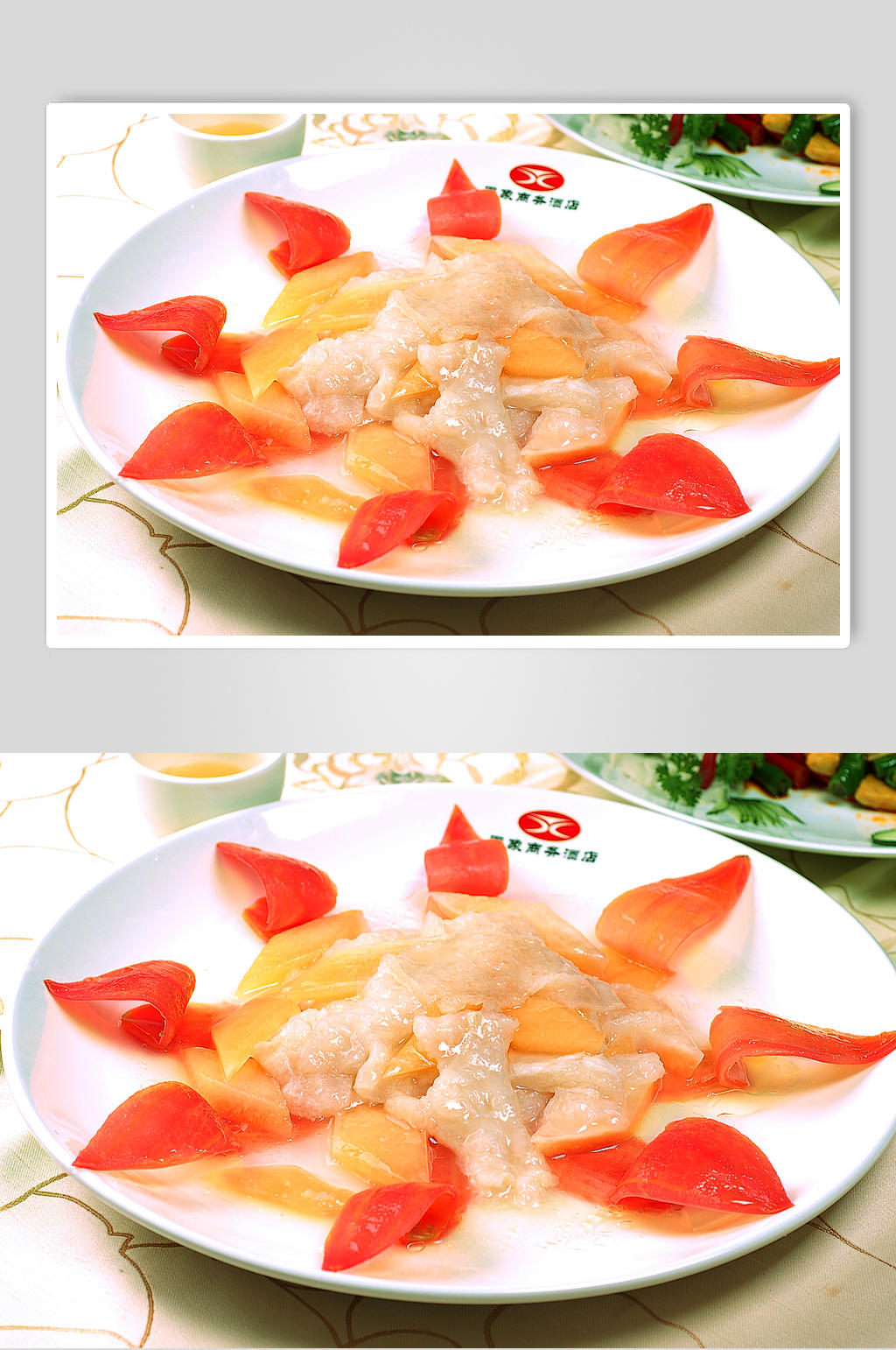 木瓜烩鱼肚素材