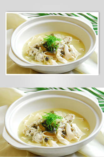 浓汤鲅鱼精美菜品摄影图片