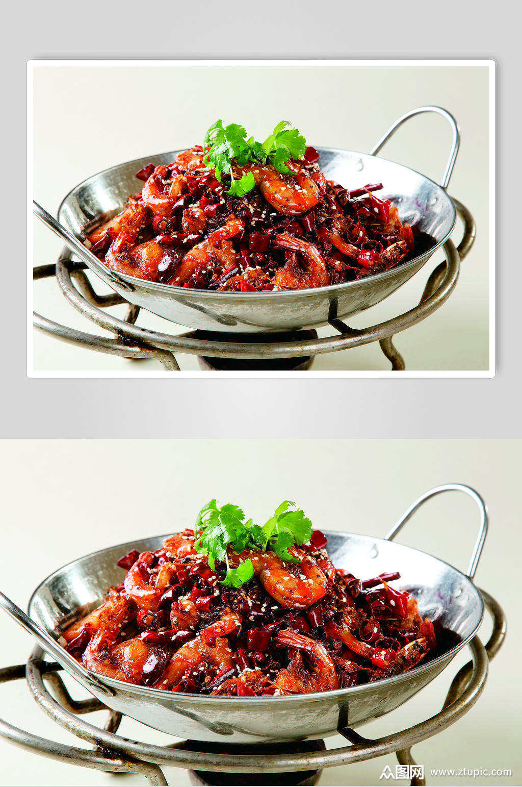 干锅香辣虾素材