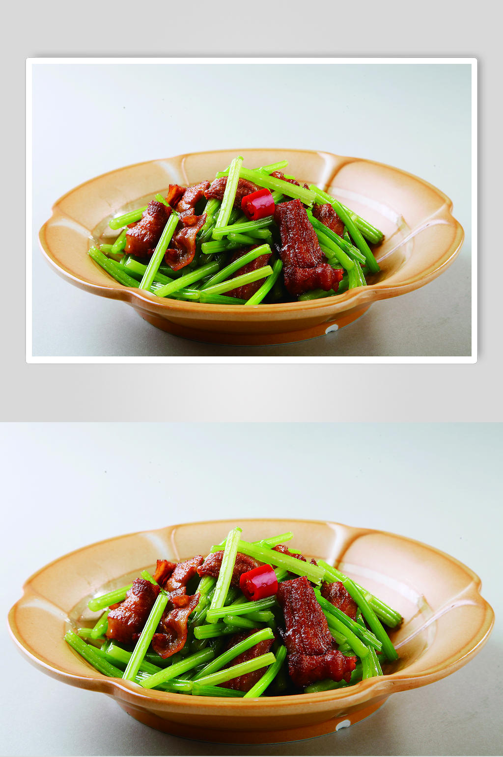 马家沟芹菜小炒肉素材