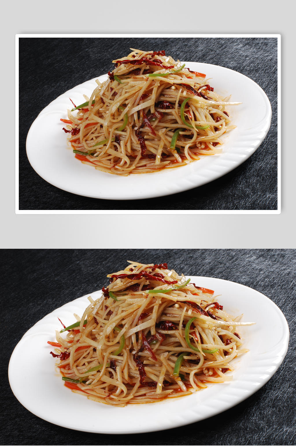 艳阳土豆丝素材