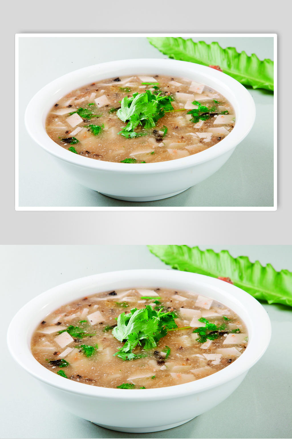 平桥豆腐汤素材