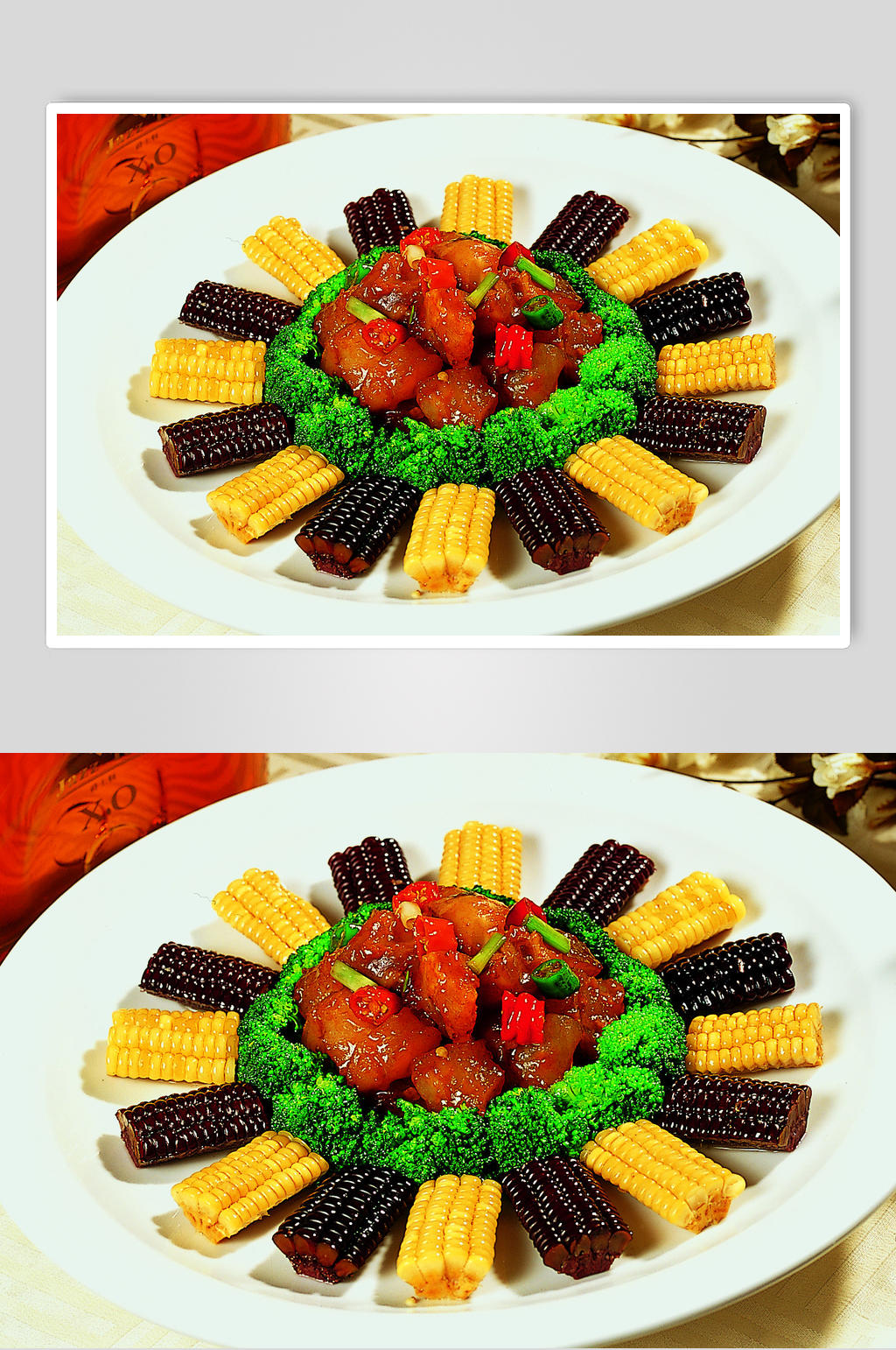 杂粮鹿筋素材