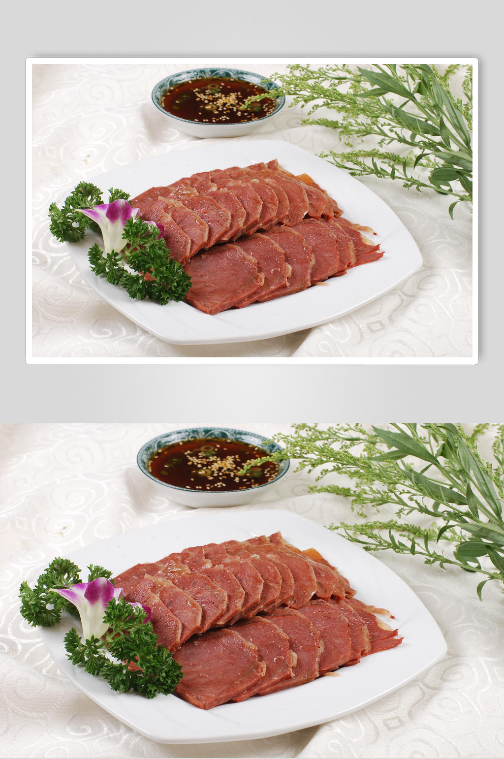 沾汁黄狗肉素材