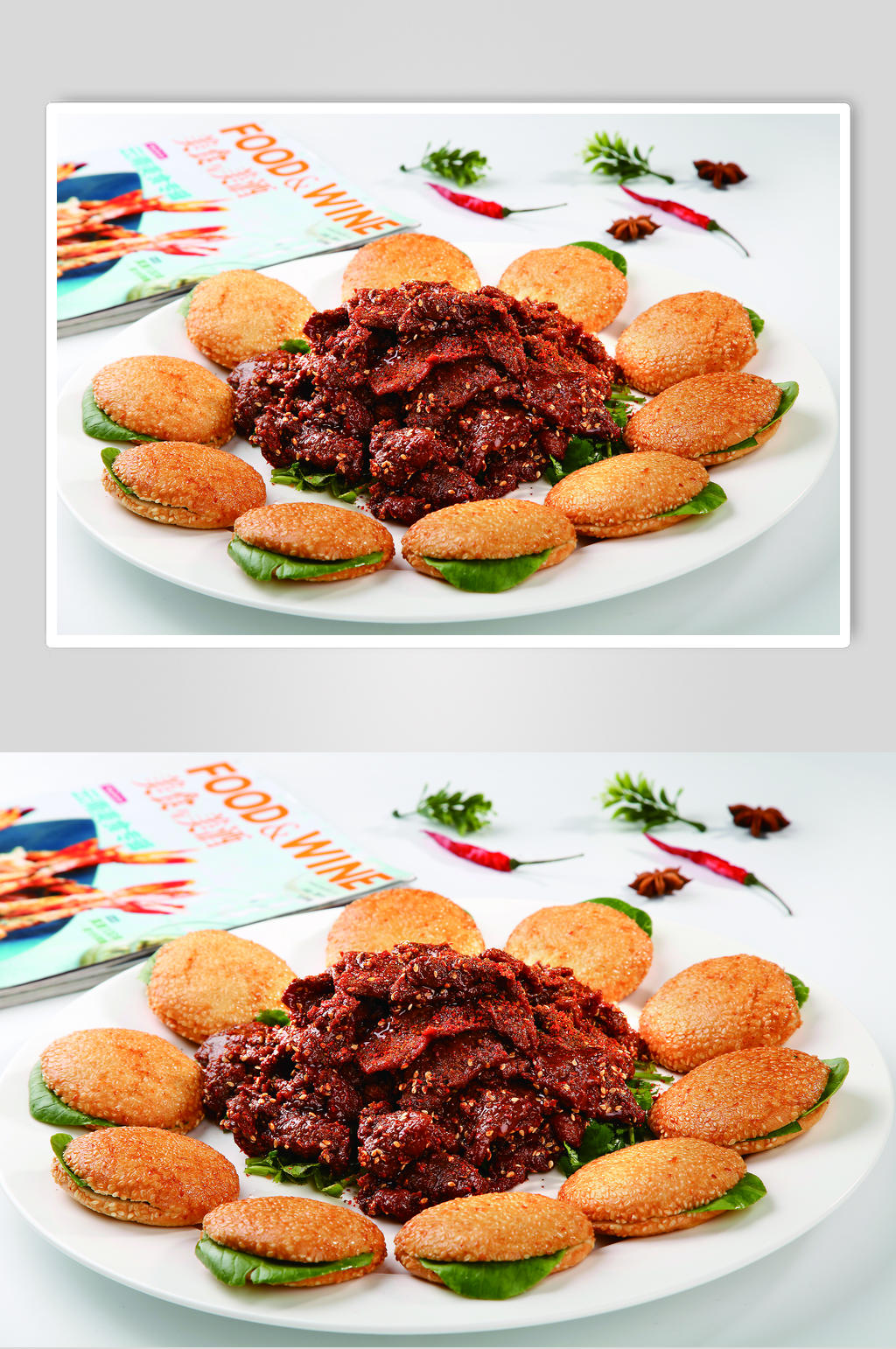 孜然驴肉素材