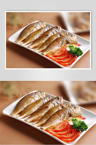高清菜品摄影图片黄花鱼