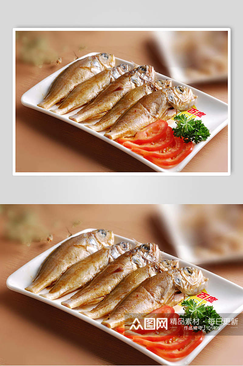 高清菜品摄影图片黄花鱼素材