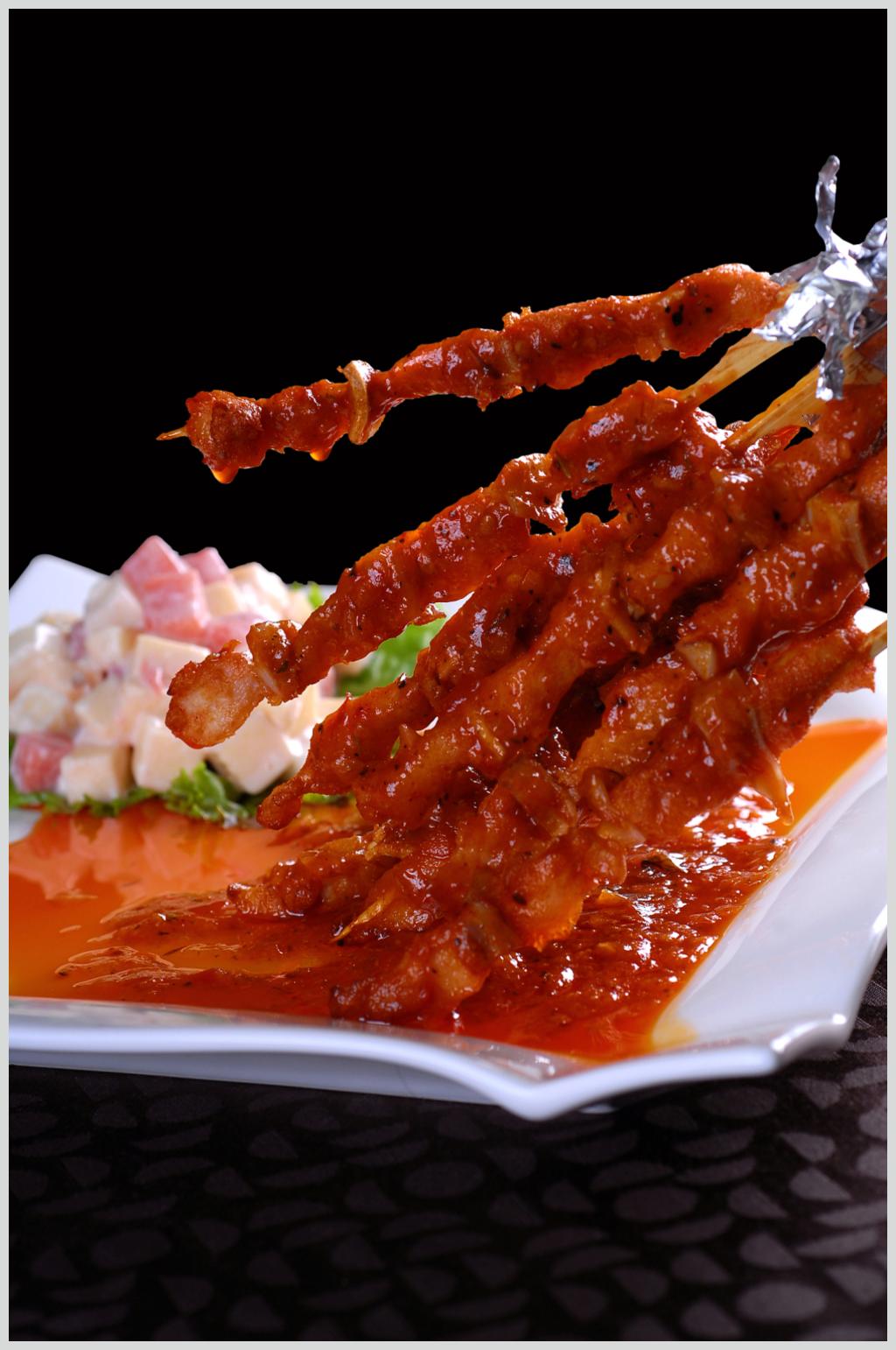 沙拉骨肉串素材