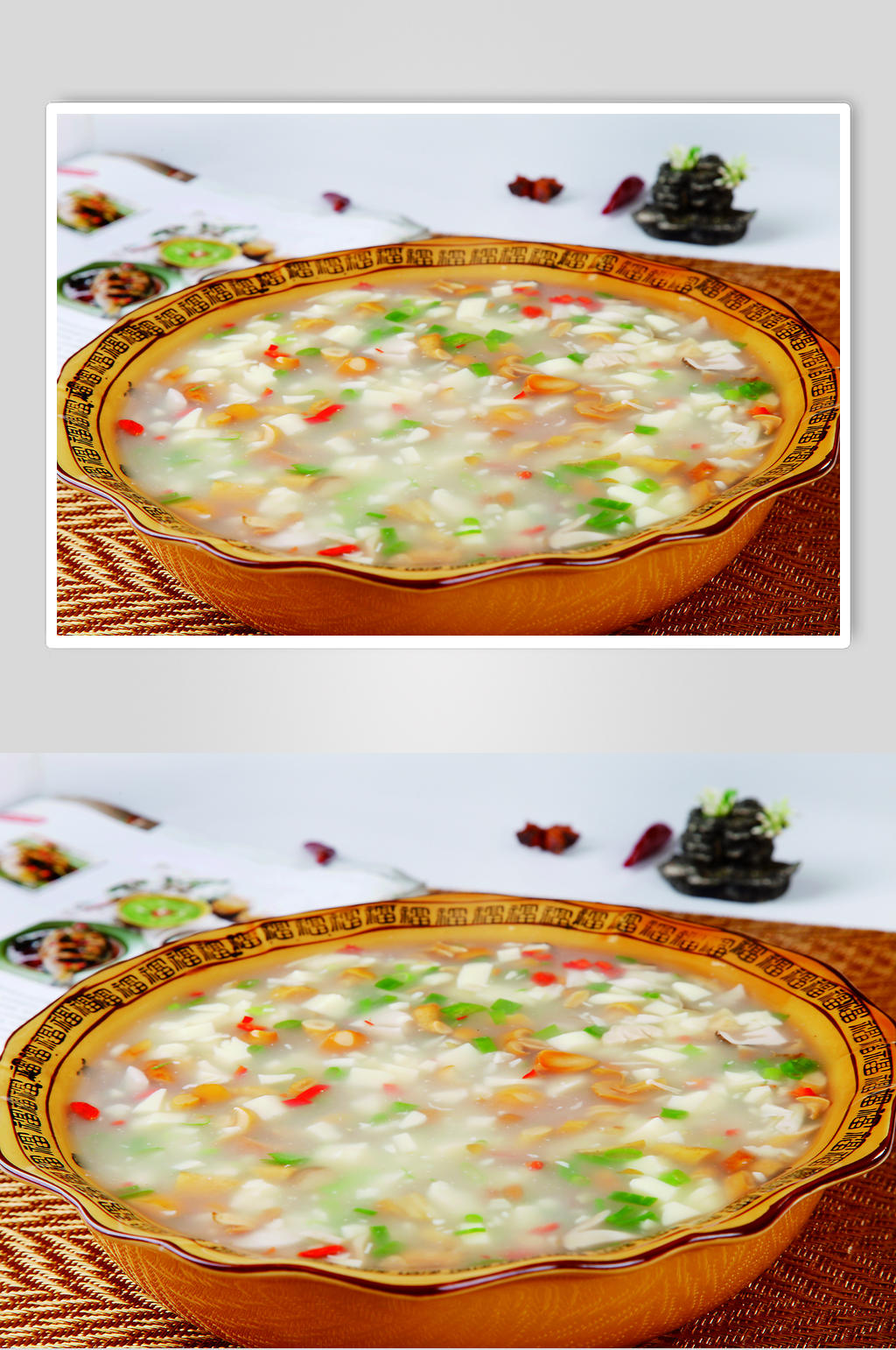 山菌金米豆腐素材