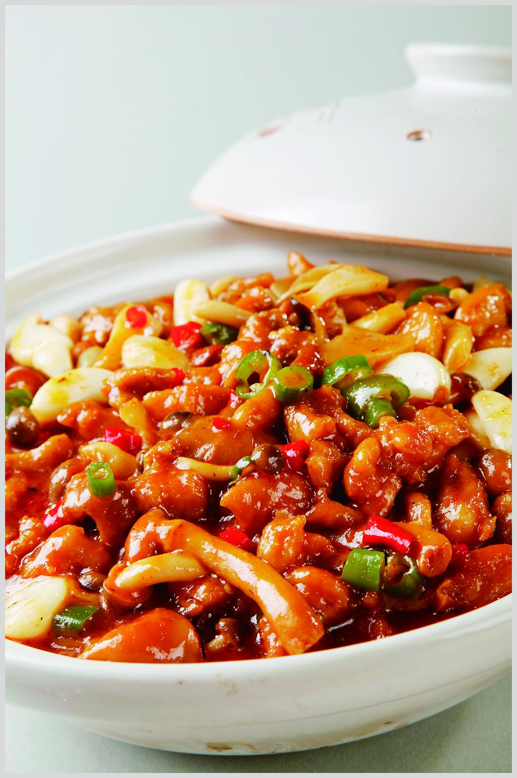 珍菌辣子鸡素材