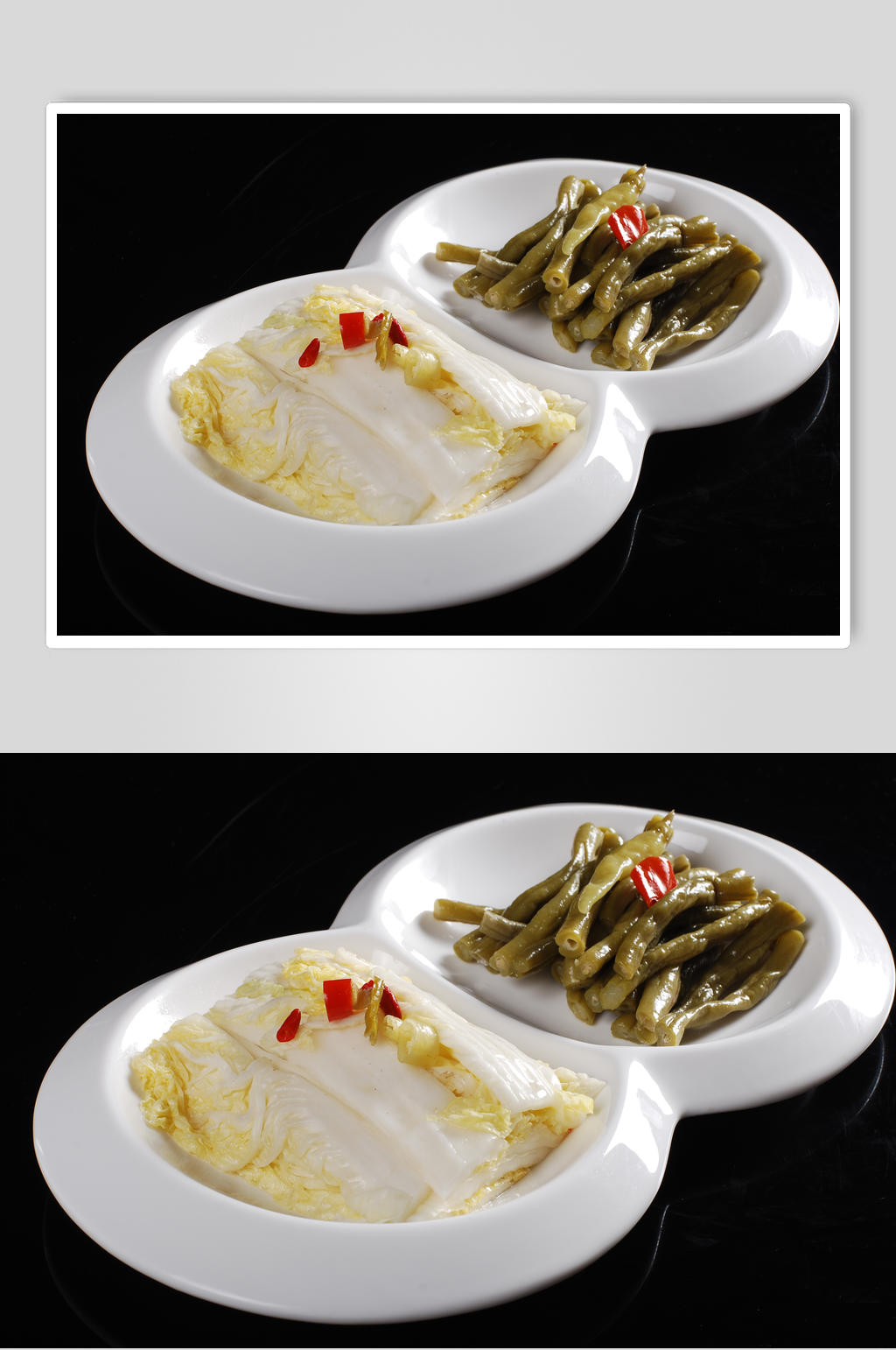 风味娃娃菜风味豆角素材