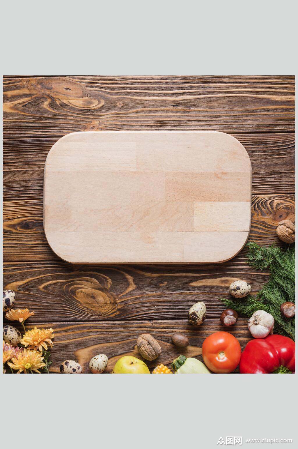 众图网美食简约砧板海报素材