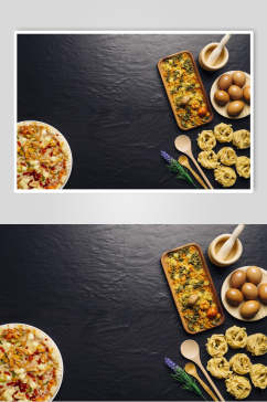 众图网美食图片插画简洁披萨面条