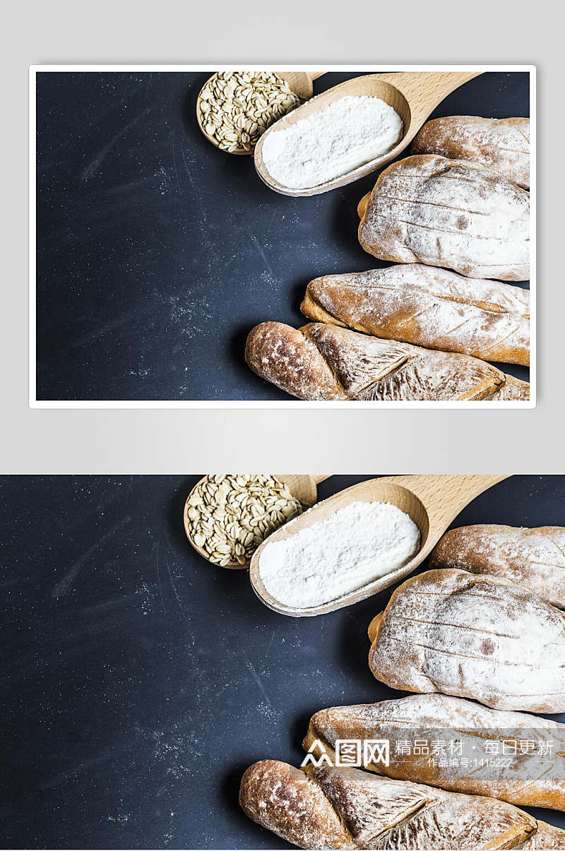 众图网美食图片插画简洁面包烘焙素材