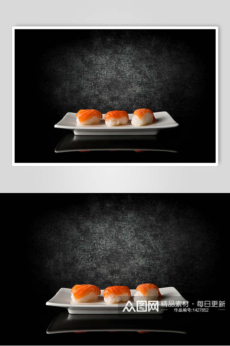 寿司美食日式手握卷视觉摄影图素材
