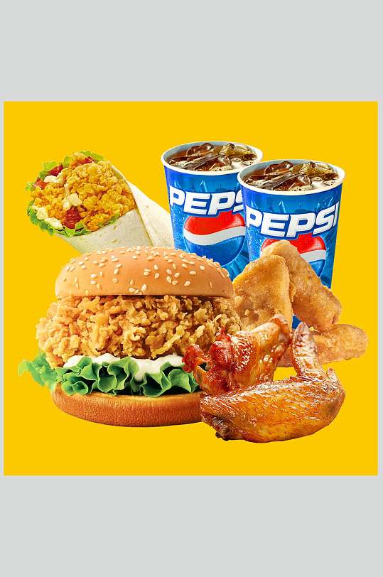 西式快餐摄影图片