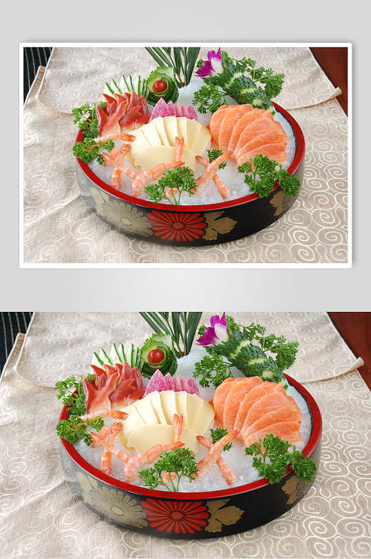 海鲜刺身拼盘-众图网