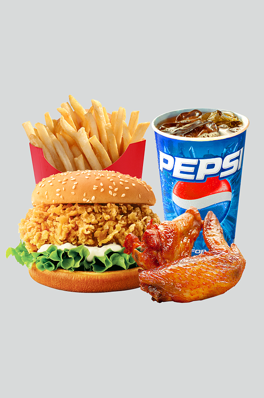 肯德基套餐摄影图片