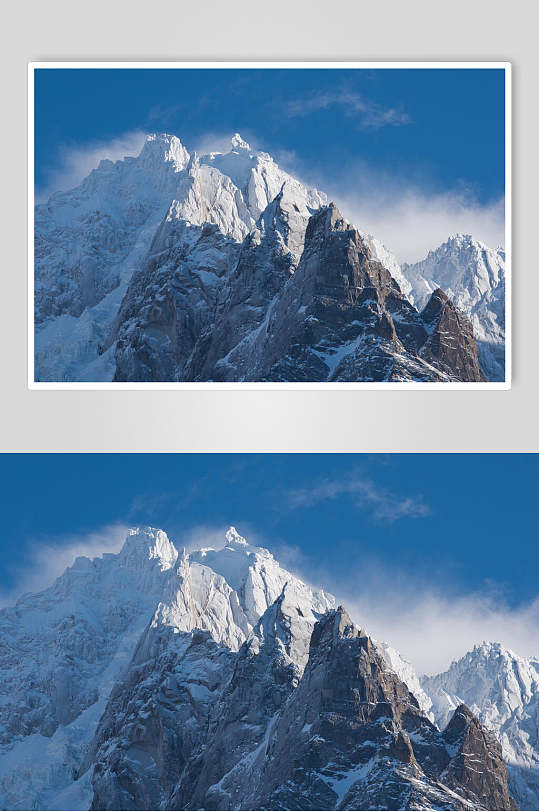 珠穆朗玛峰雪山图片素材