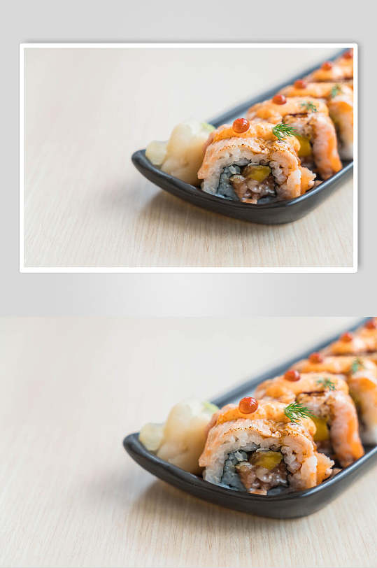 日式美食插画简洁寿司套餐