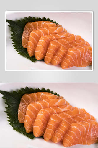 寿司美食厚片三文鱼美味刺身免抠背景