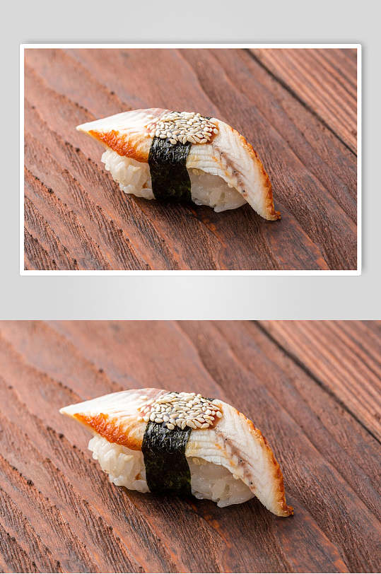 寿司美食一个鳗鱼海苔卷免抠背景