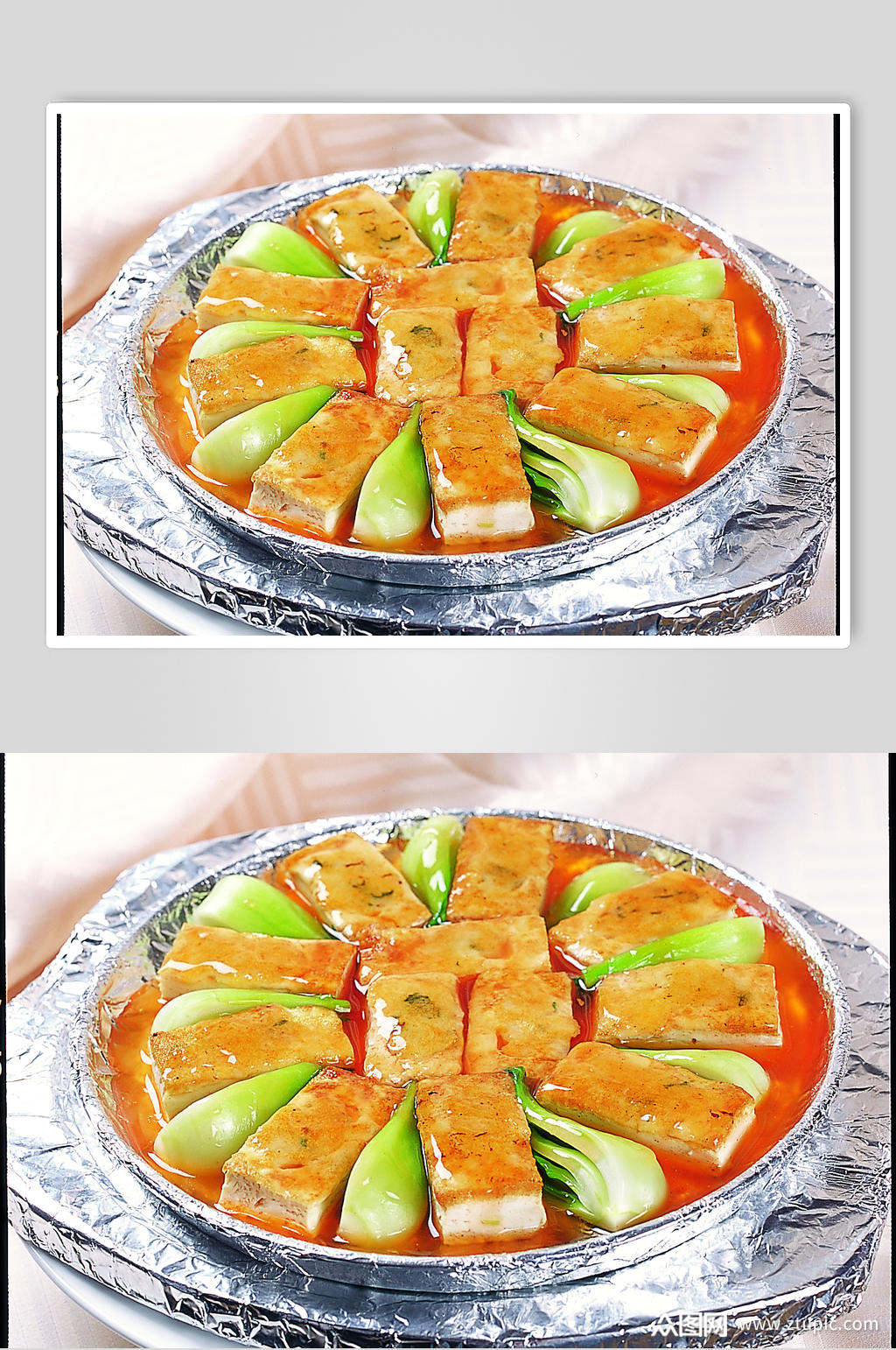 铁板鲍汁酿豆腐素材