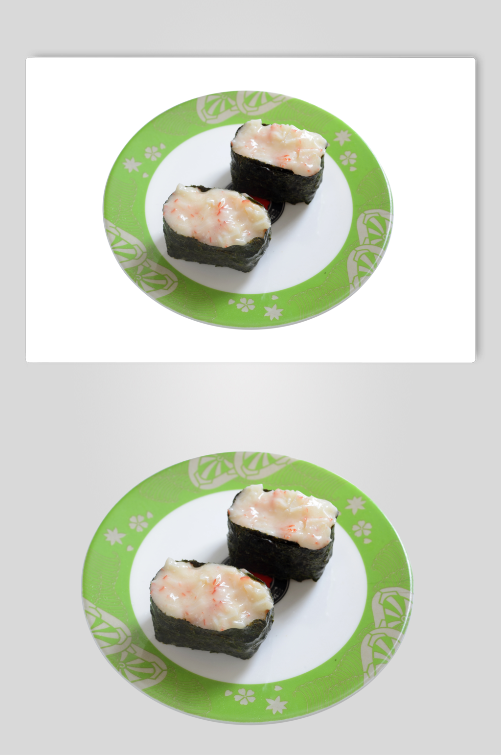 单品灰白底寿司日式料理海报素材