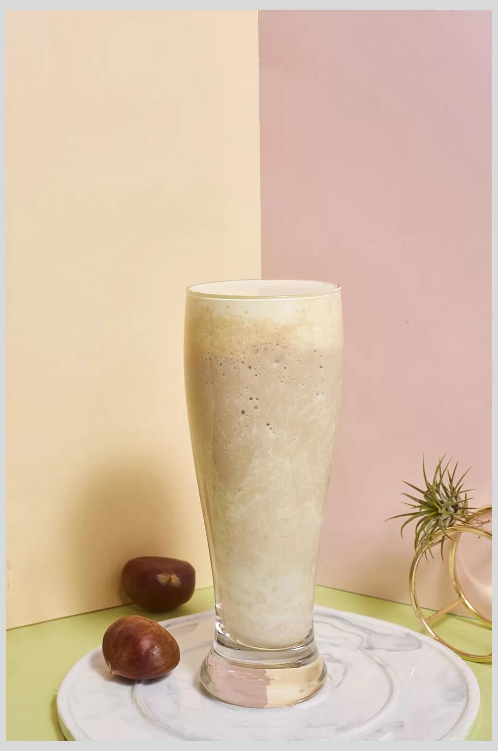板栗奶茶素材