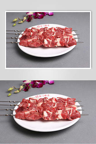 烧烤羊肉串餐饮美食图片