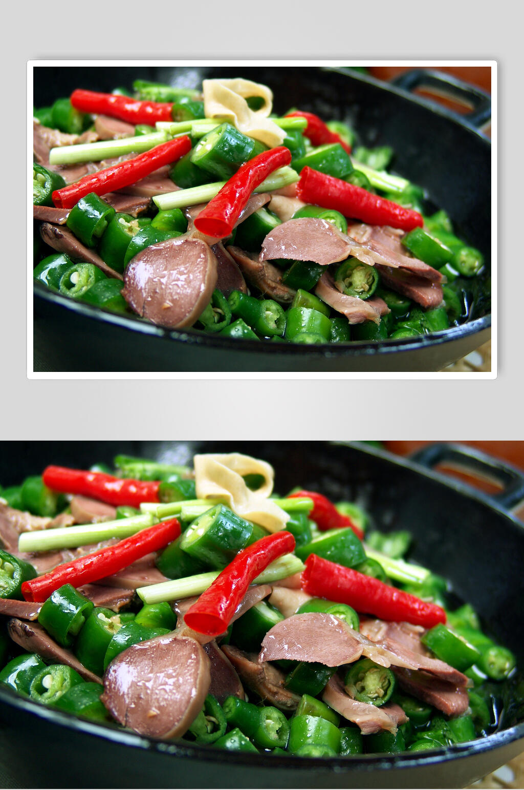 青椒鸡杂王素材