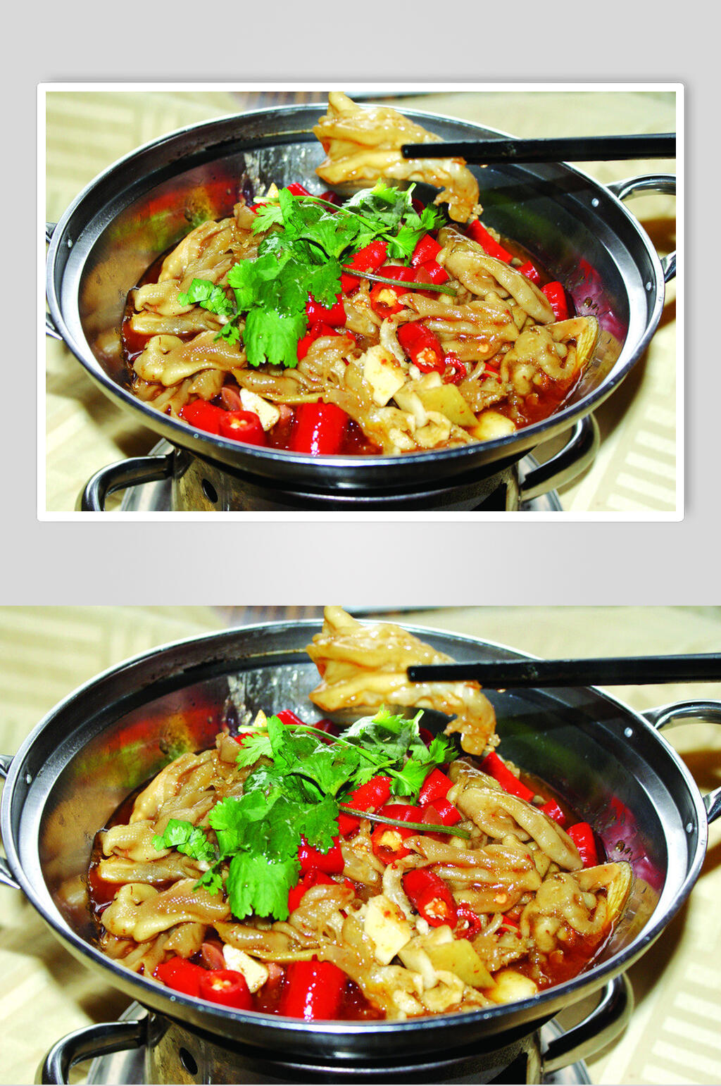 干锅去骨鸭掌素材