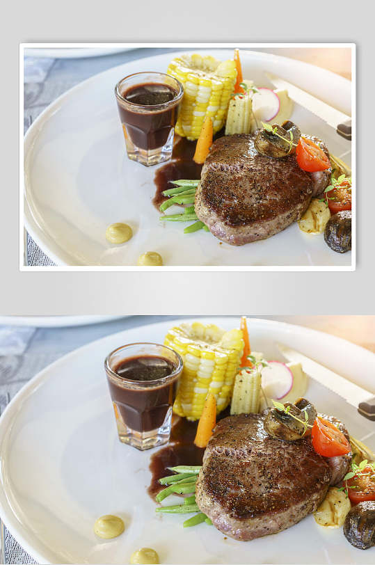高档餐厅牛排摆盘图片-高档餐厅牛排摆盘素材下载-众图网