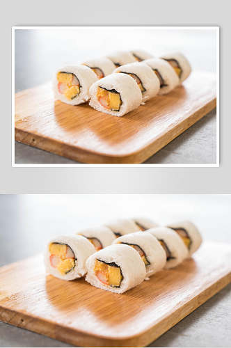 白面日式美食寿司海报