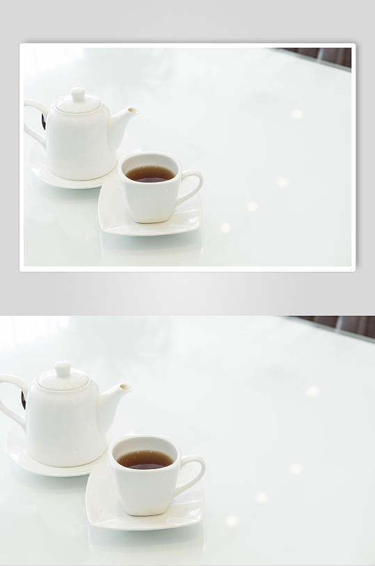 美食插画简洁咖啡茶饮料