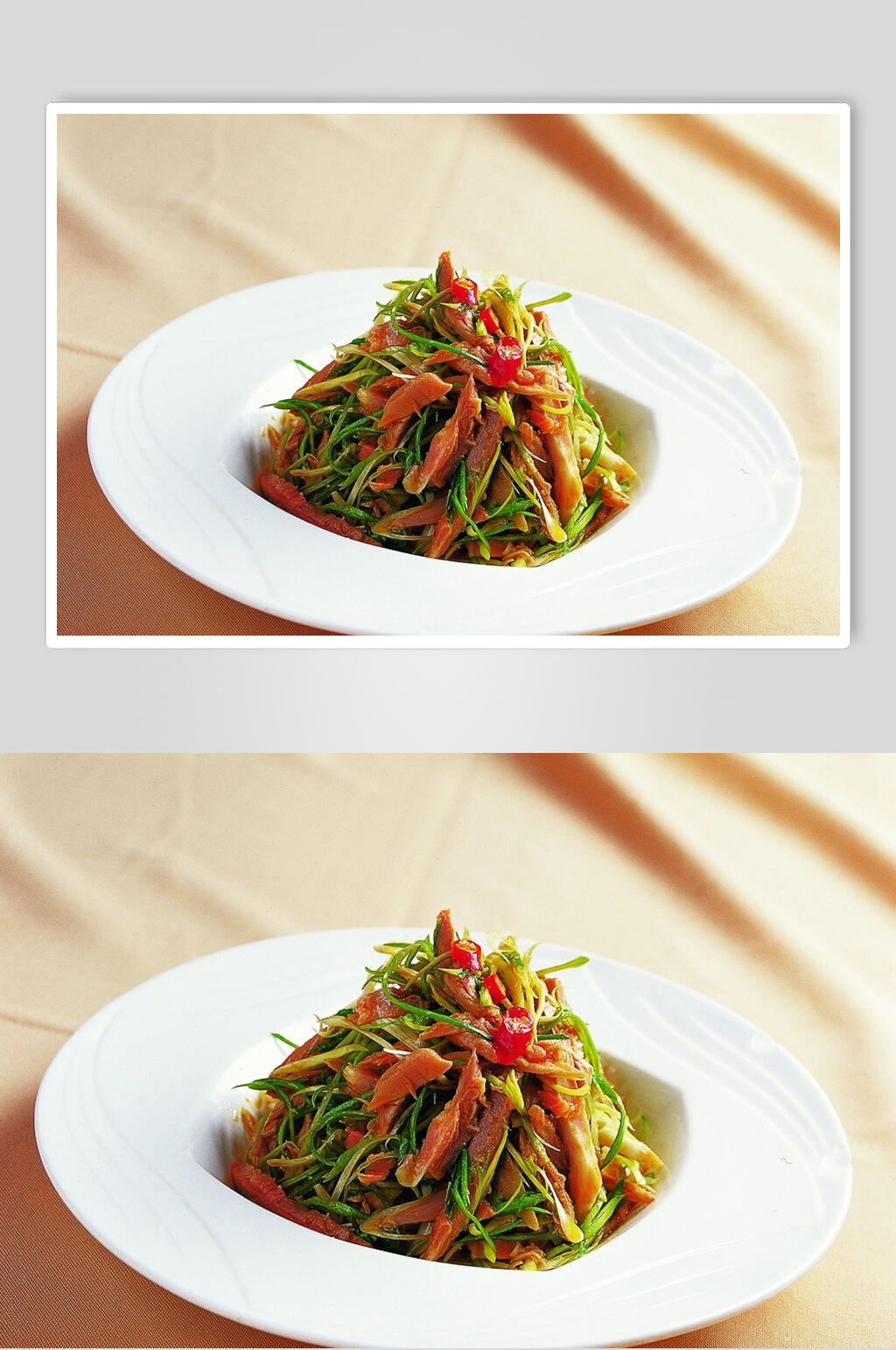 香葱拌羊肉素材