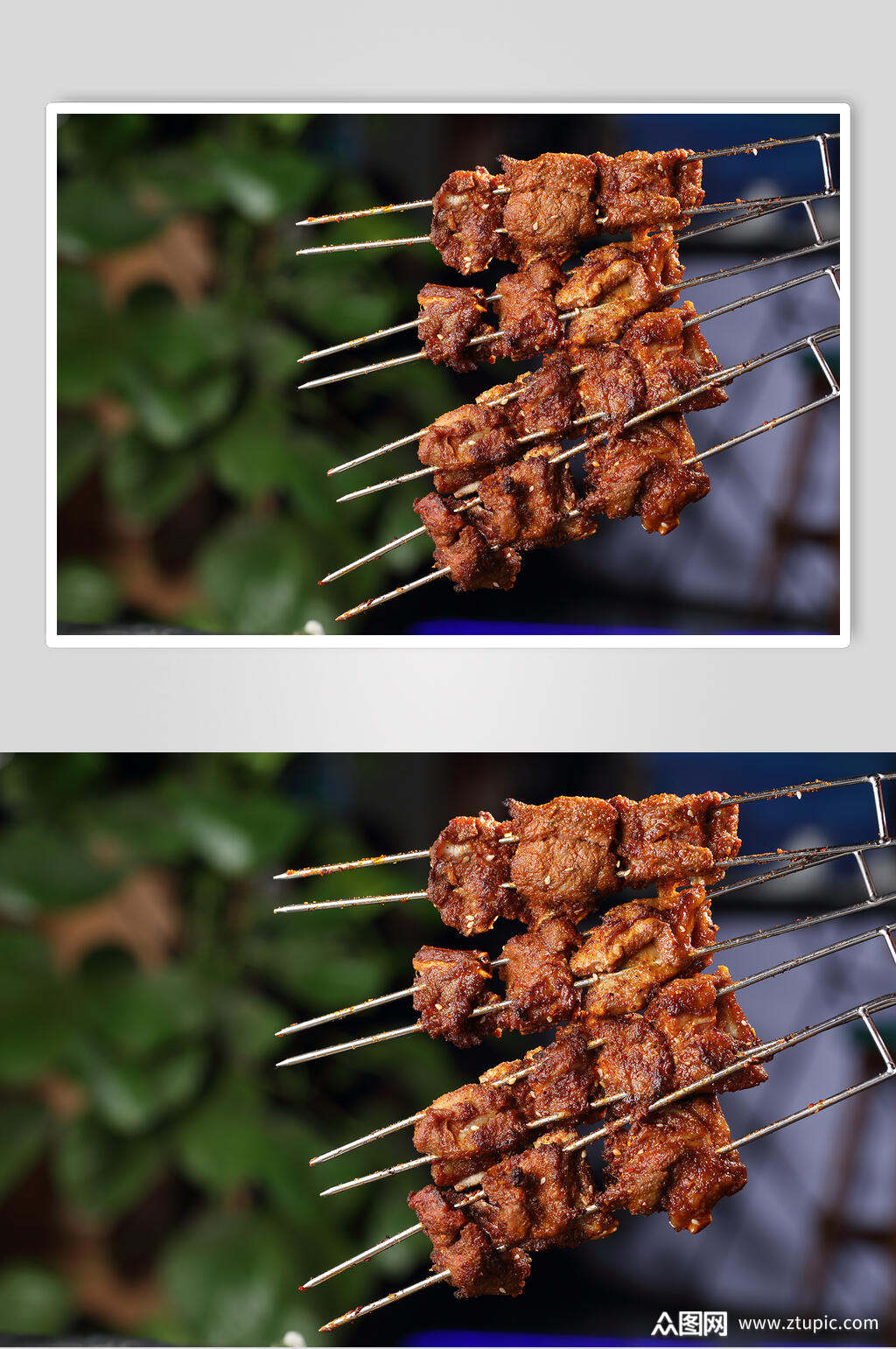 原味烤羊排素材