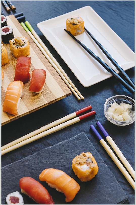 寿司特写日式料理海报