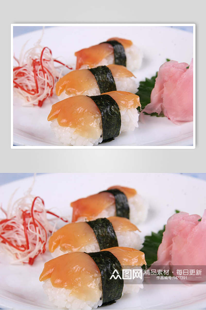 寿司美食手握寿司套餐摄影图素材
