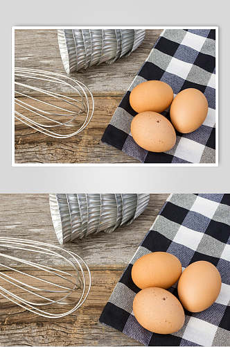 众图网美食图片插画鸡蛋格子桌布